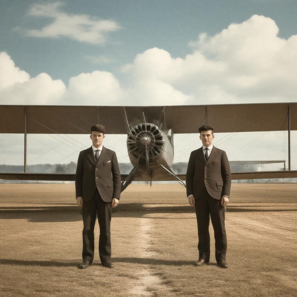 AI-created image of Wright brothers