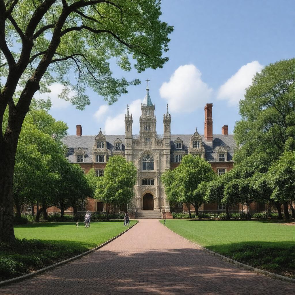 AI-created image of Wriston Quadrangle