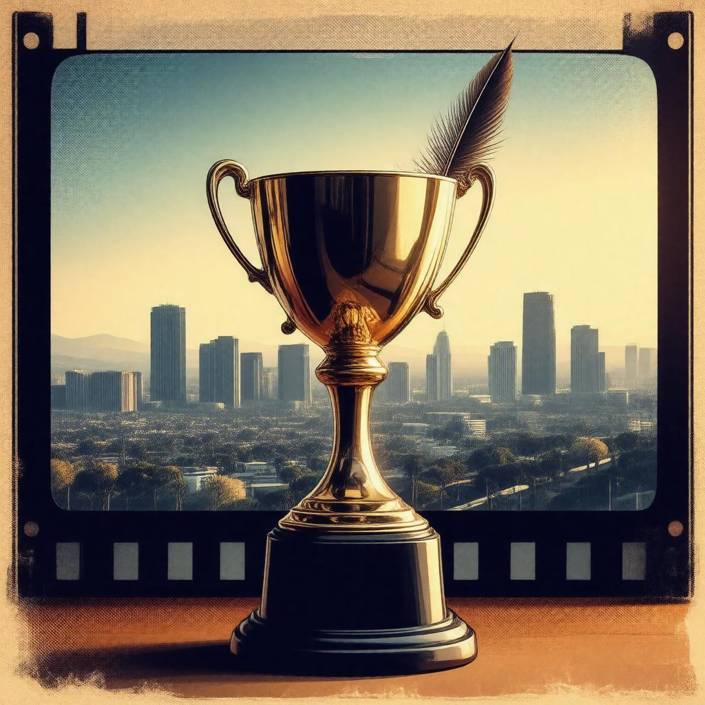 Click to view larger image AI-created image of Writers Guild of America Award nomination