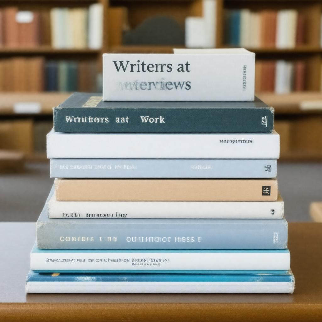 Click to view larger image AI-created image of Writers at Work interviews