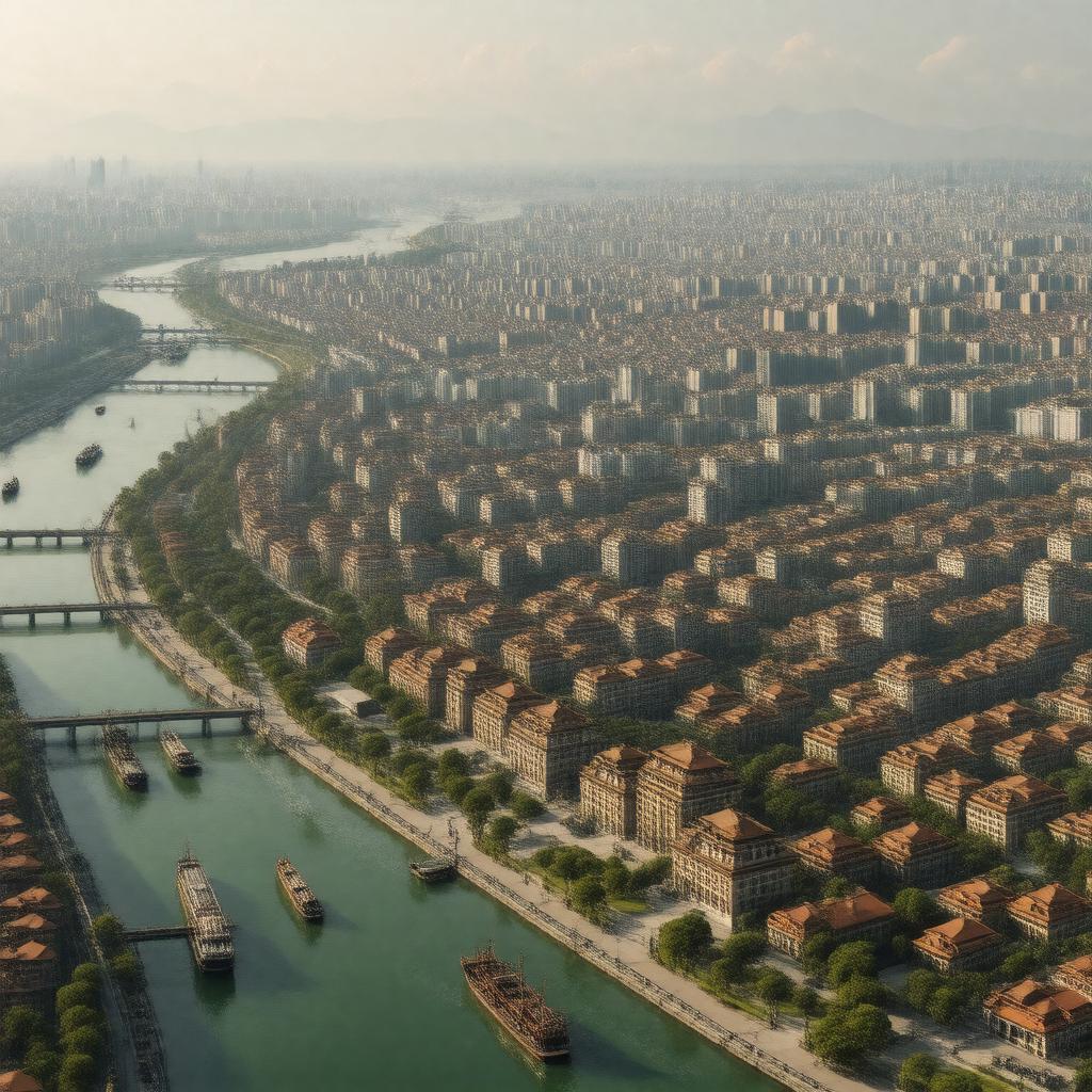 AI-created image of Wuhan, China