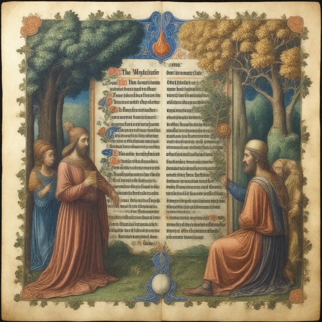 Click to view larger image AI-created image of Wycliffe Bible