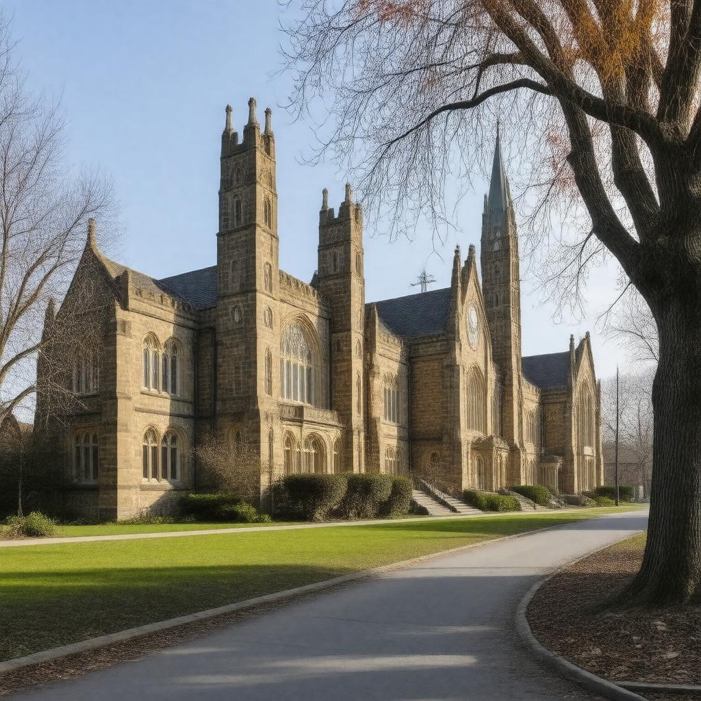 AI-created image of Wycliffe College