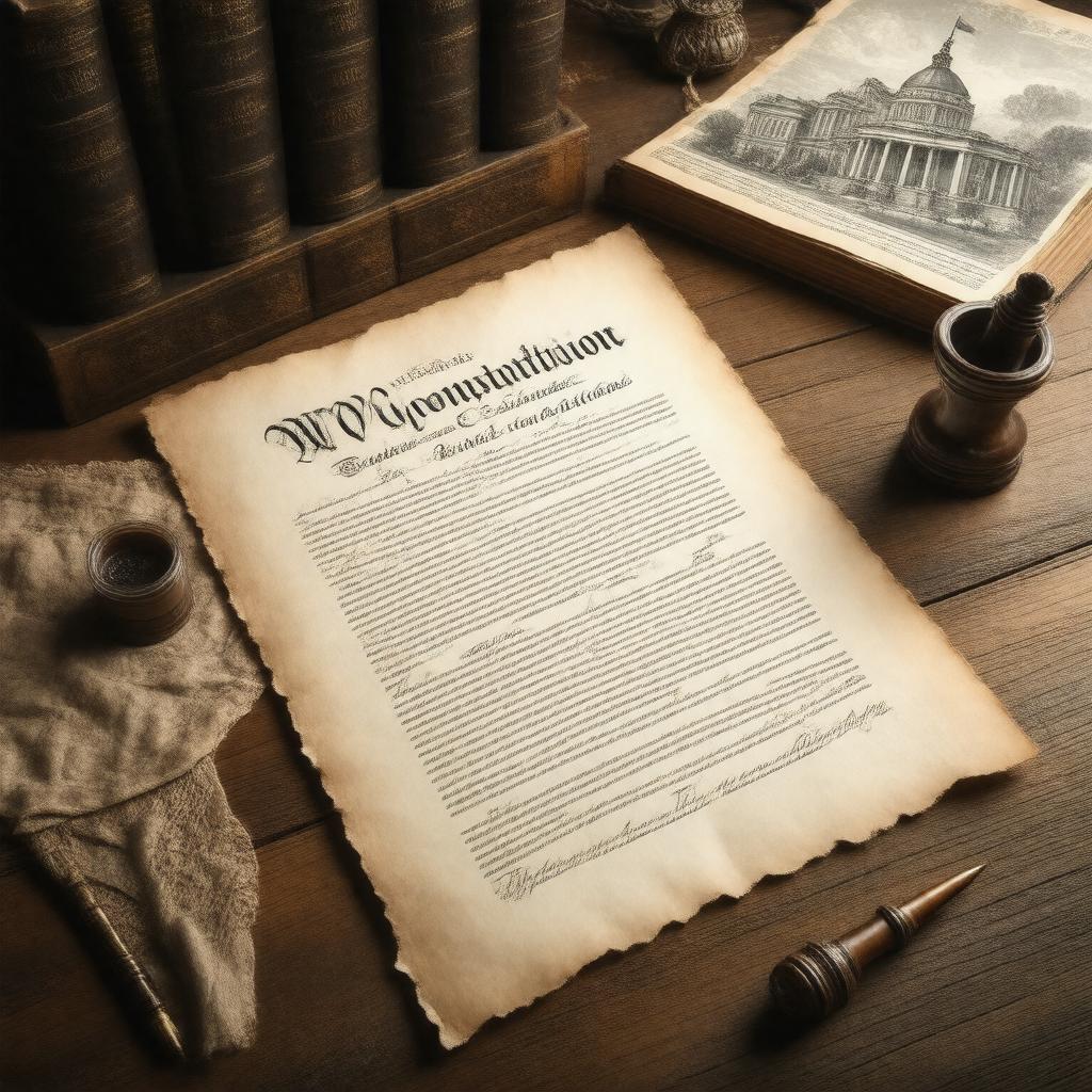 AI-created image of Wyoming Constitution