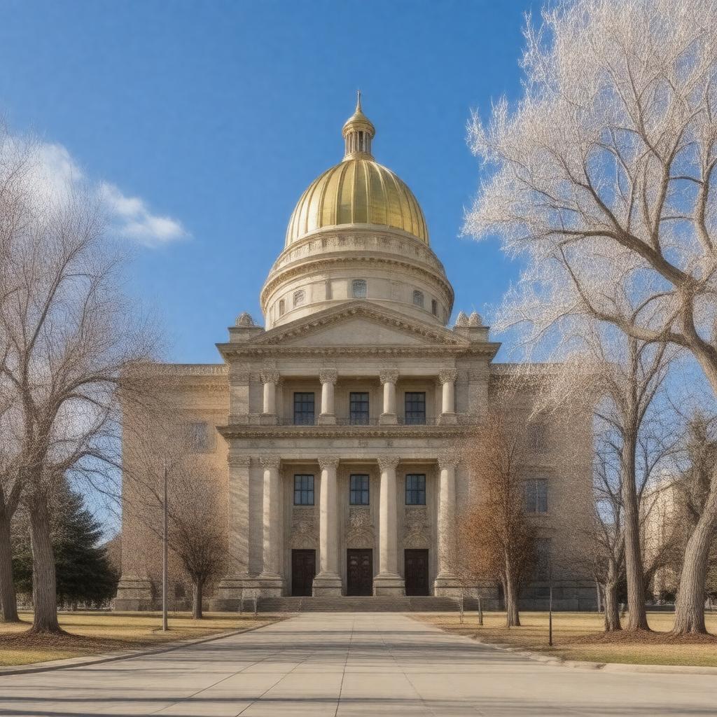 AI-created image of Wyoming State Capitol