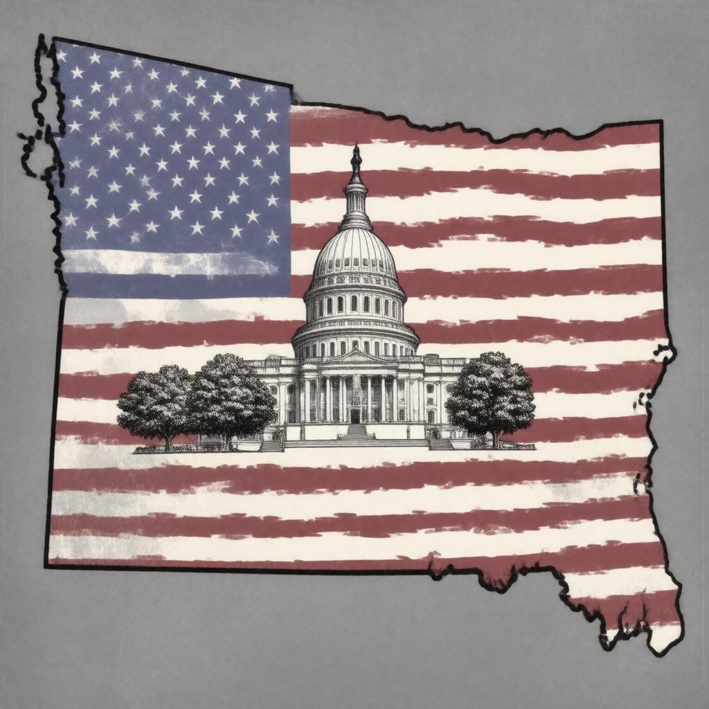 AI-created image of Wyoming's at-large congressional district