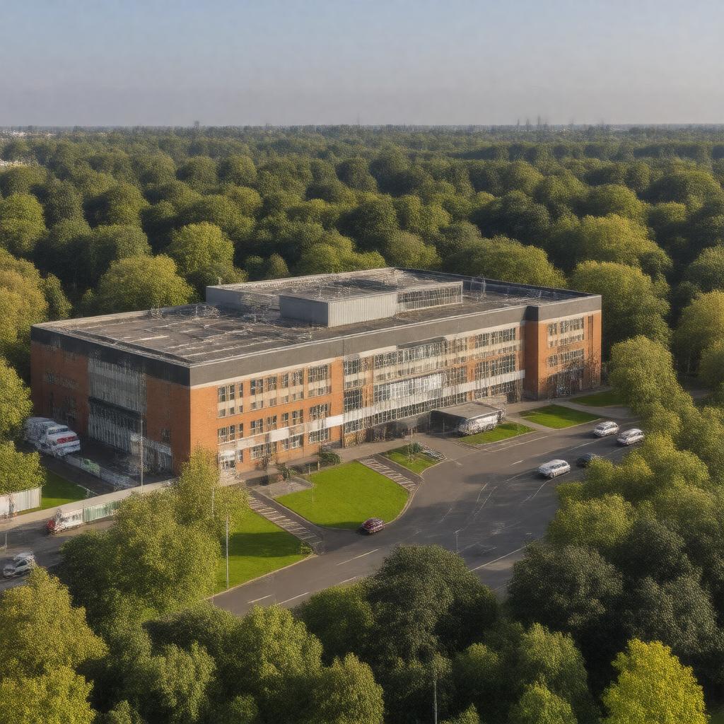 Click to view larger image AI-created image of Wythenshawe Hospital