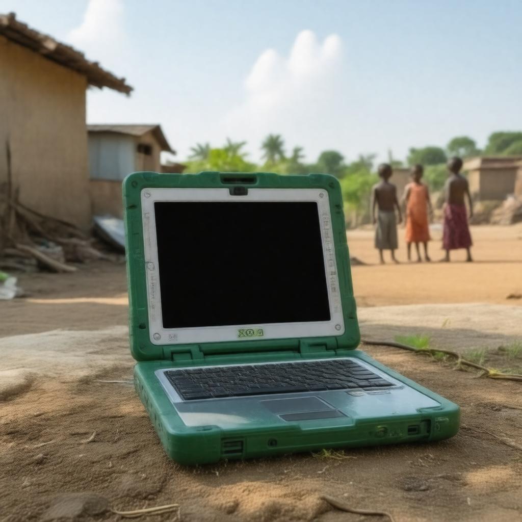 AI-created image of XO-1 laptop