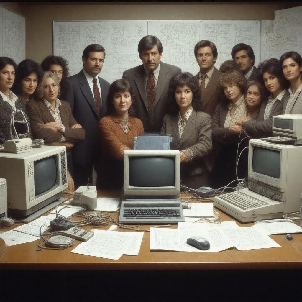 AI-created image of Xerox PARC researchers