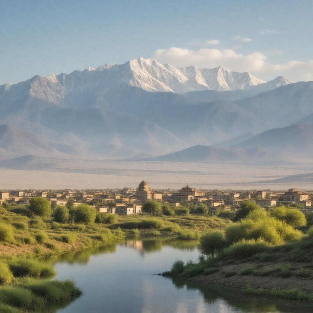 AI-created image of Xinjiang