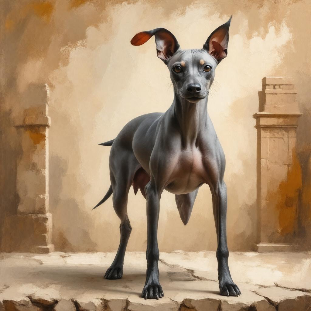 AI-created image of Xoloitzcuintli