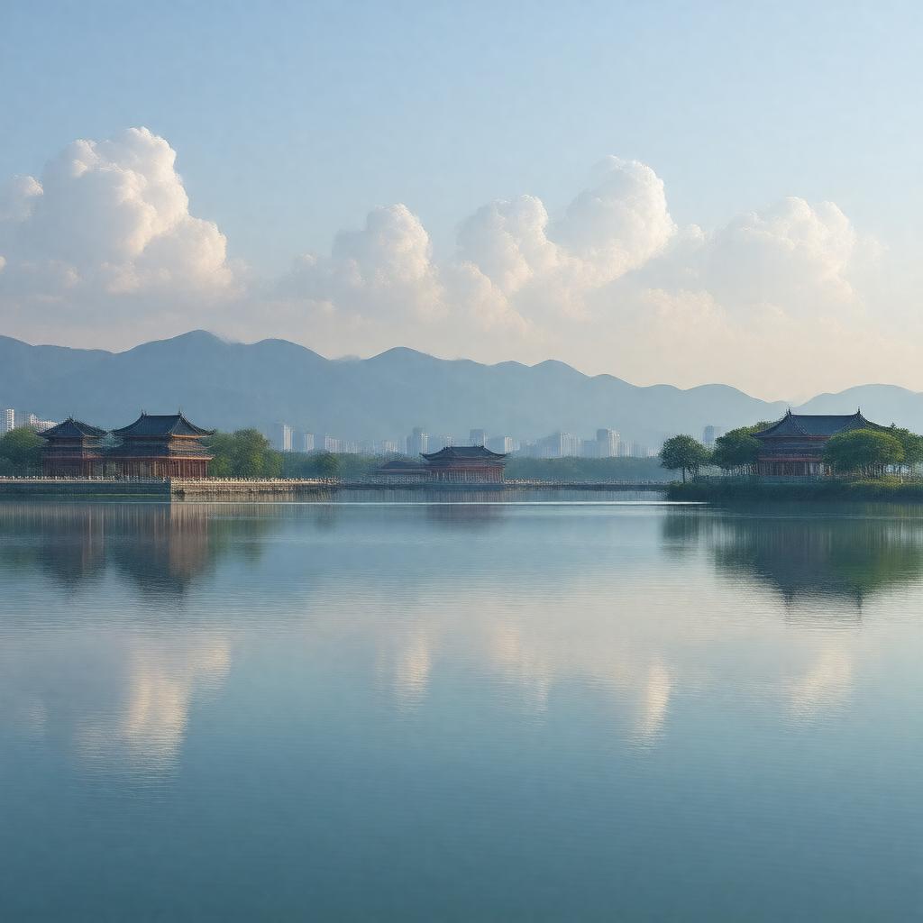 AI-created image of Xuanwu Lake