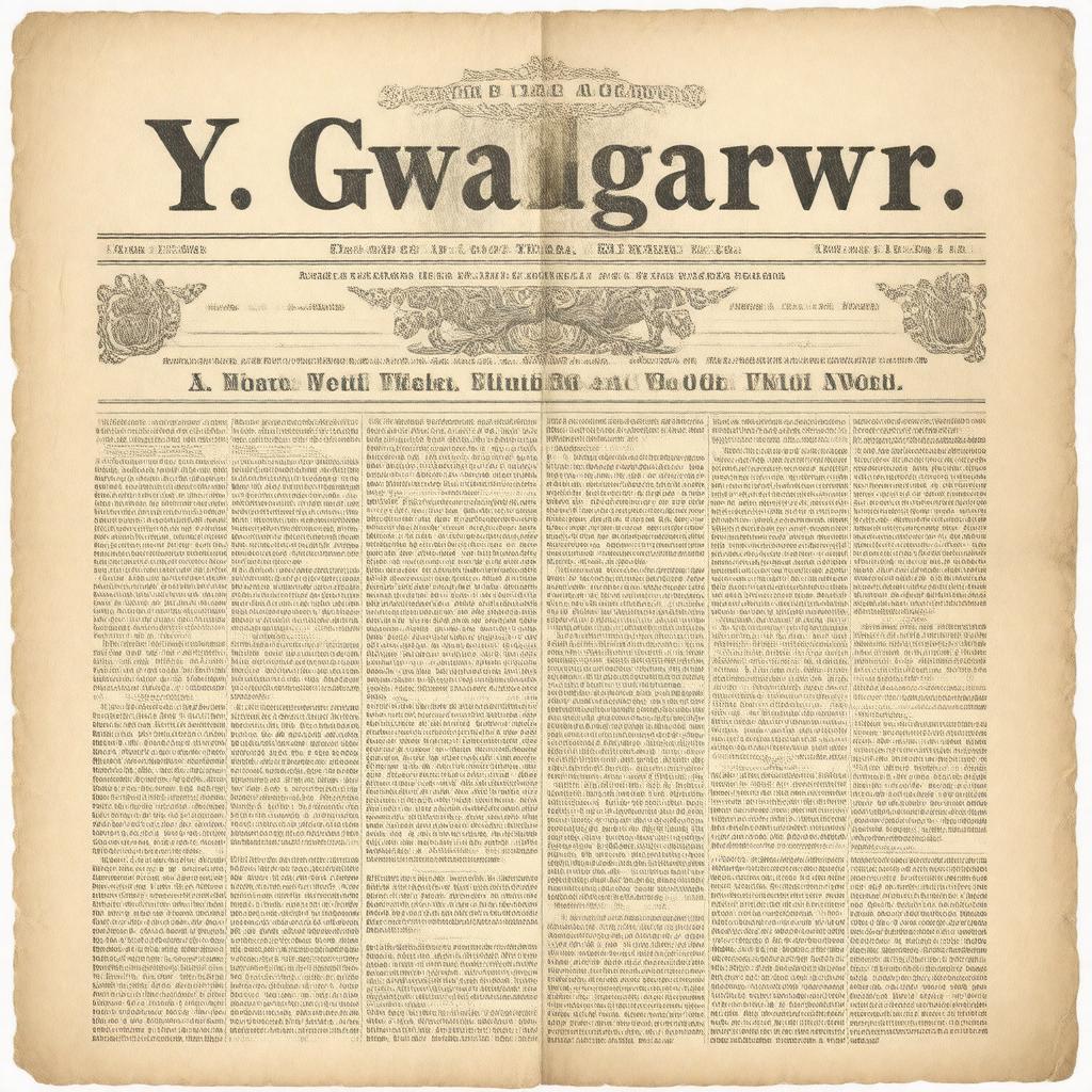 AI-created image of Y Gwladgarwr