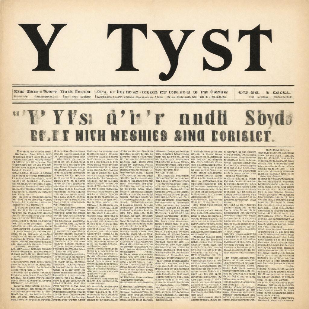 AI-created image of Y Tyst
