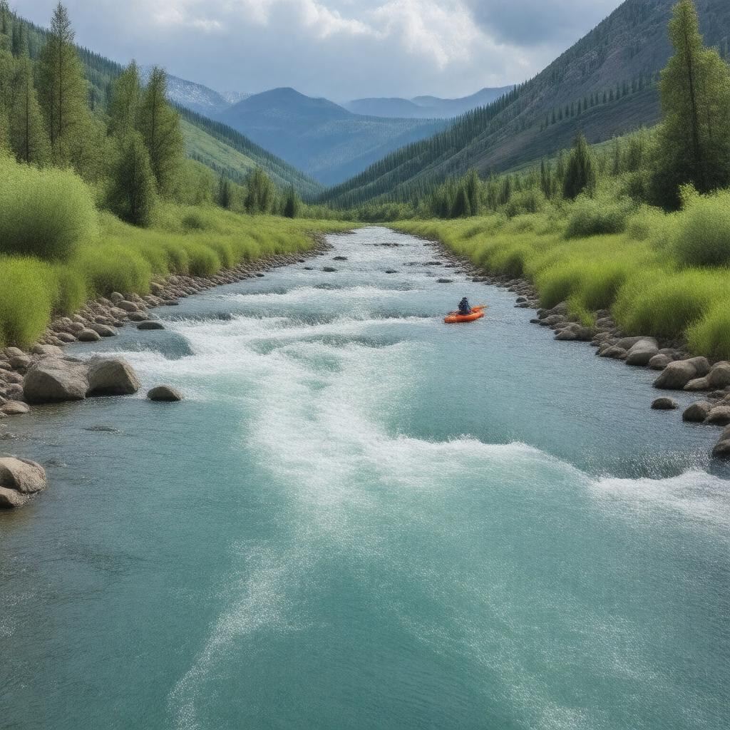 AI-created image of Yakima River
