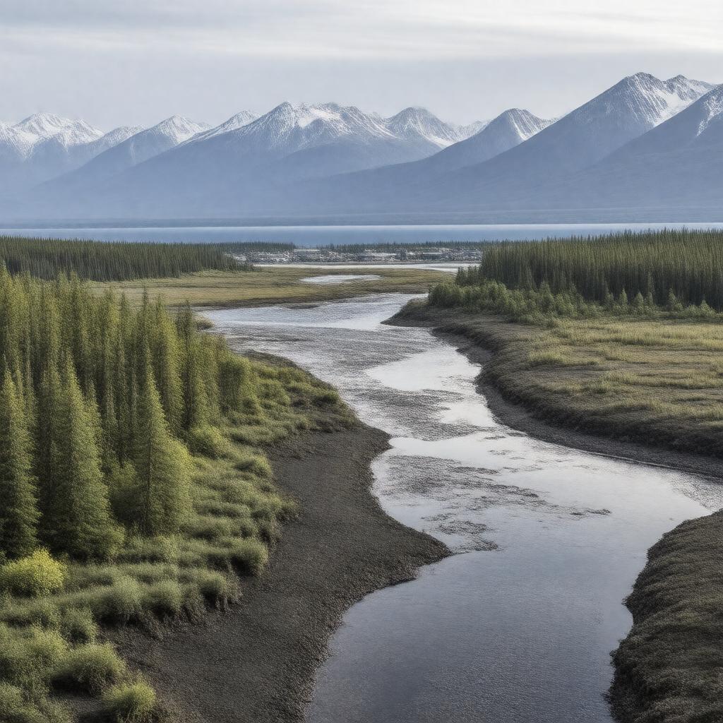 AI-created image of Yakutat Forelands