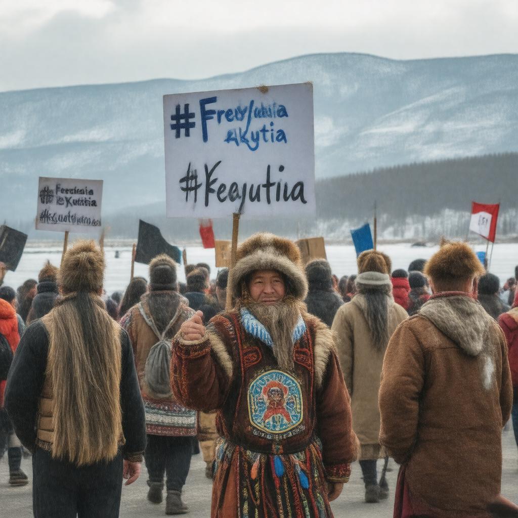 Click to view larger image AI-created image of Yakutia independence movement