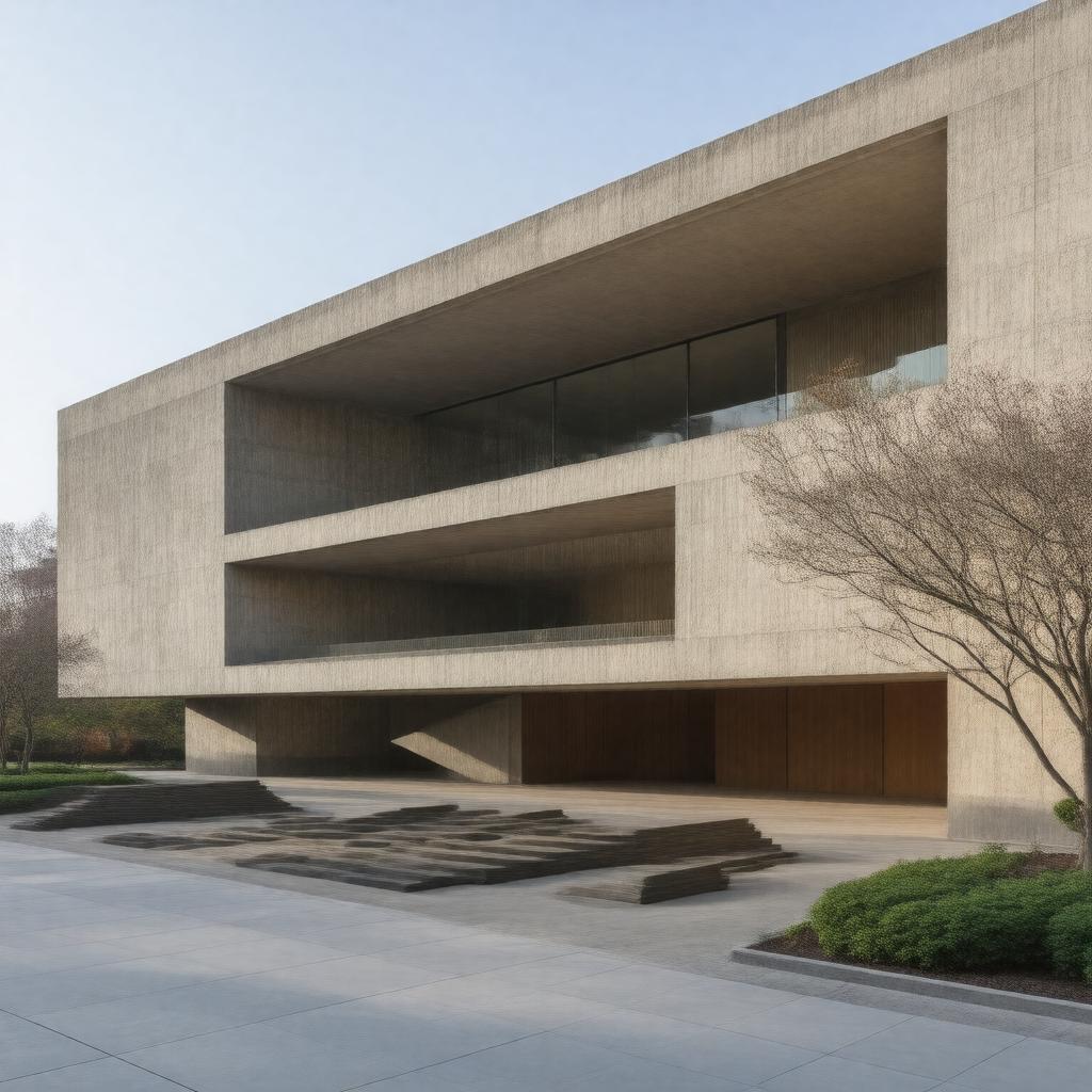 AI-created image of Yale Center for British Art