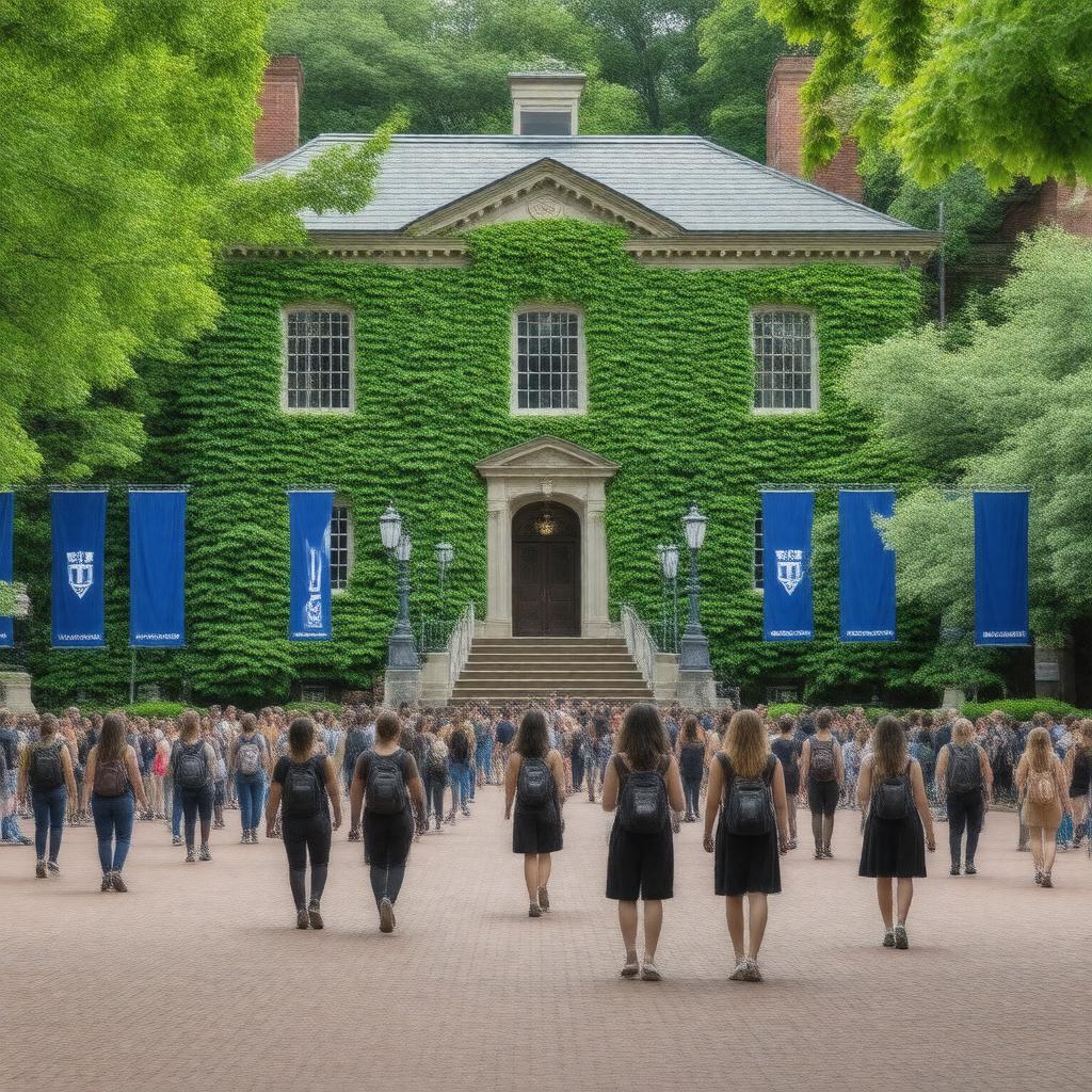 AI-created image of Yale College