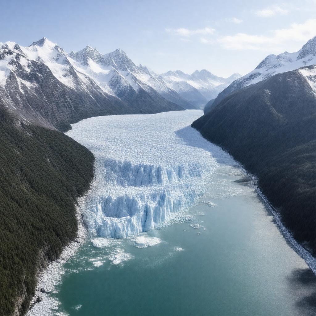 AI-created image of Yale Glacier