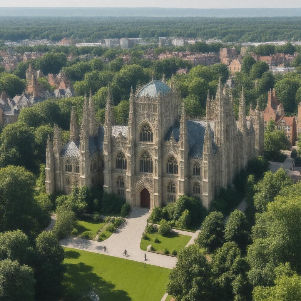 AI-created image of Yale University
