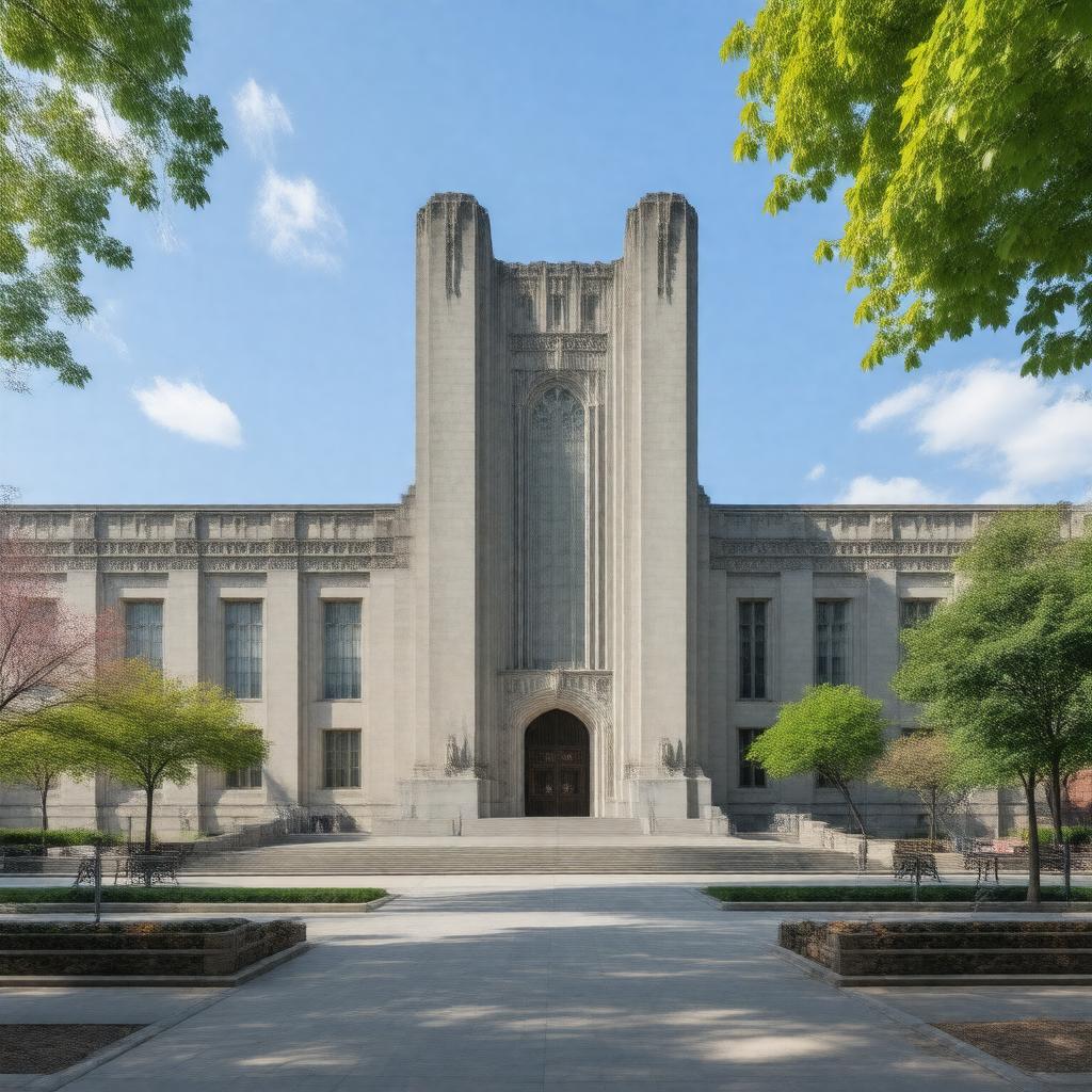 AI-created image of Yale University Art Gallery