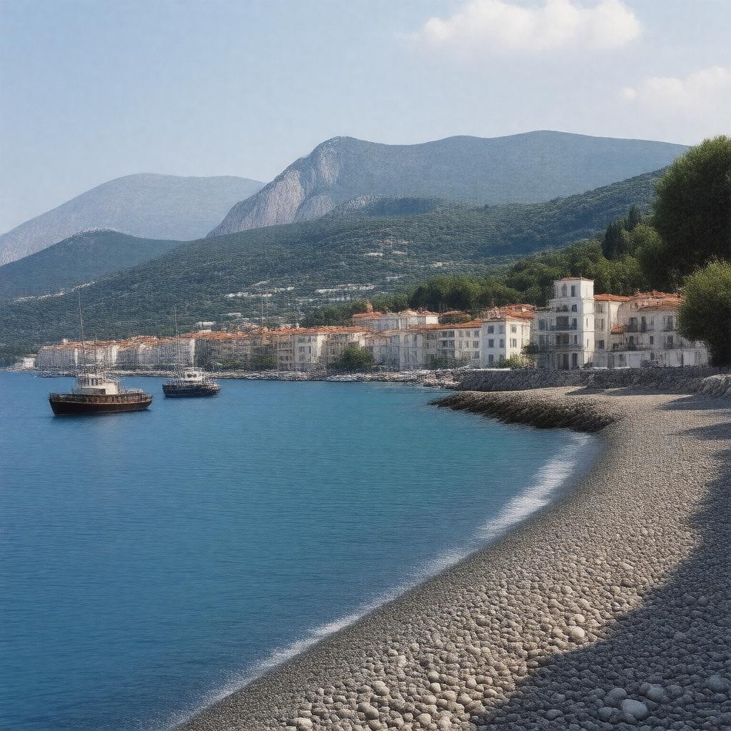 AI-created image of Yalta Bay