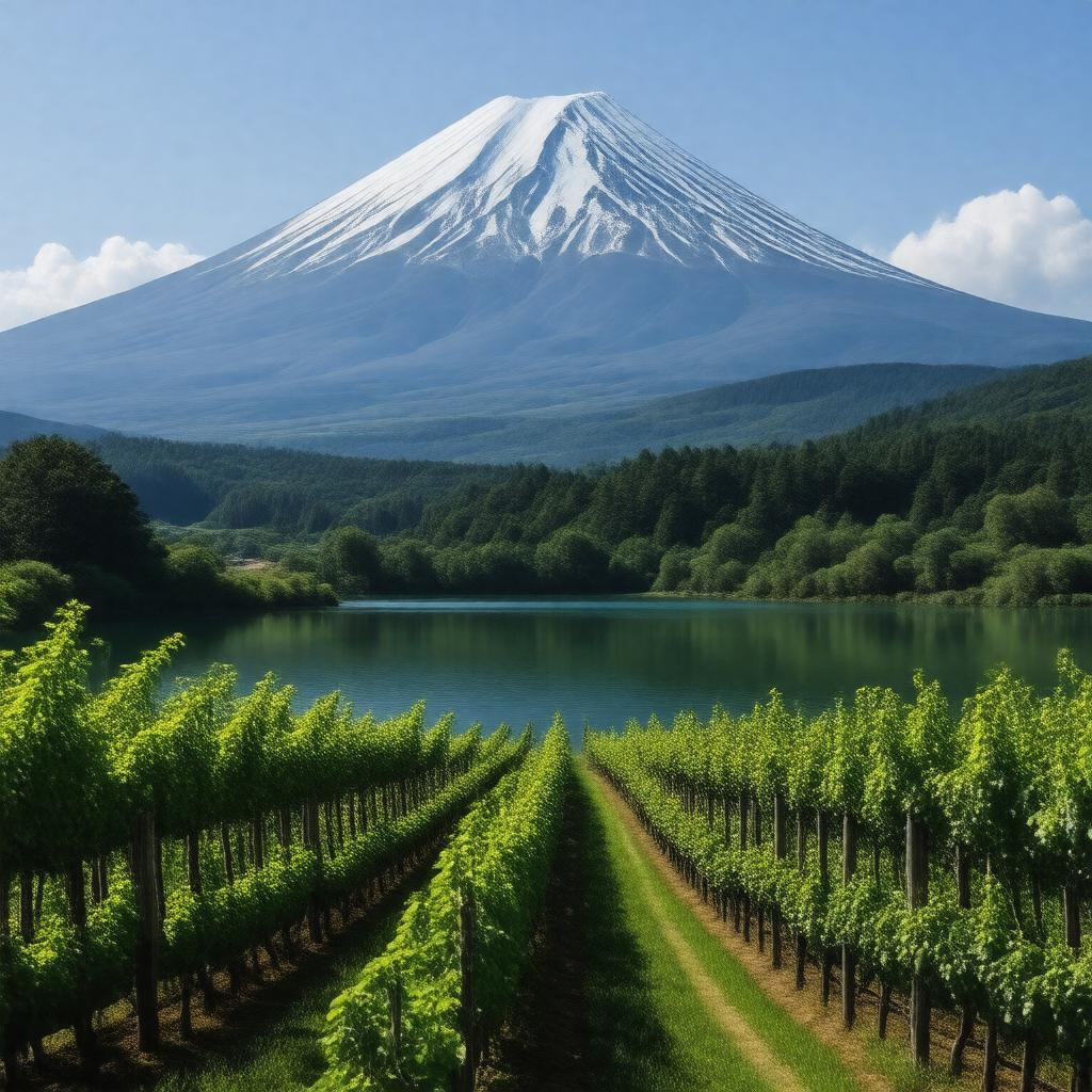 AI-created image of Yamanashi Prefecture