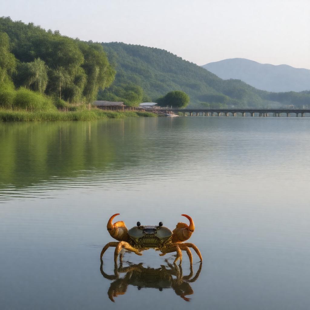 AI-created image of Yangcheng Lake