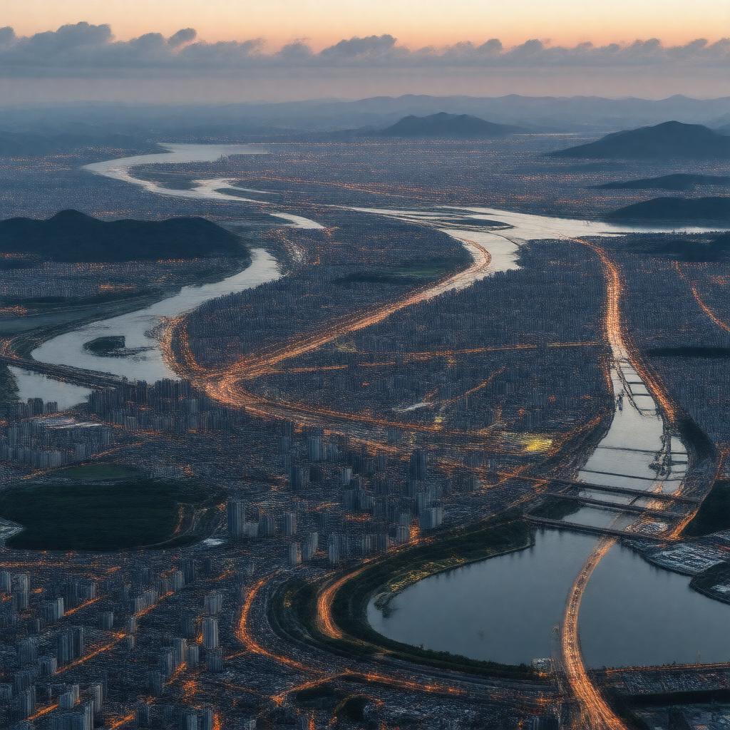 AI-created image of Yangtze River Delta