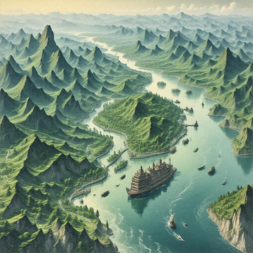 AI-created image of Yangtze River
