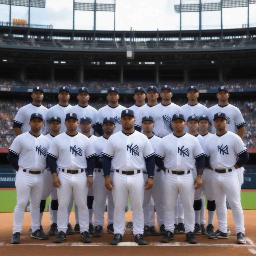 AI-created image of Yankees baseball team
