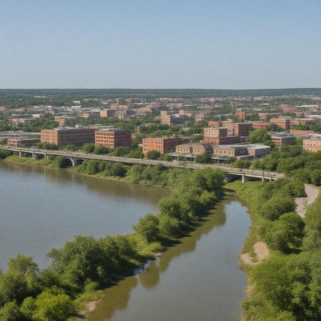 AI-created image of Yankton, South Dakota