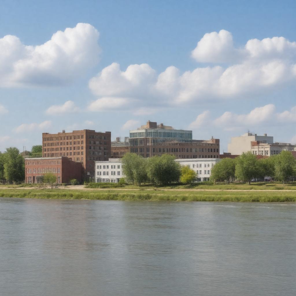 AI-created image of Yankton, South Dakota, United States