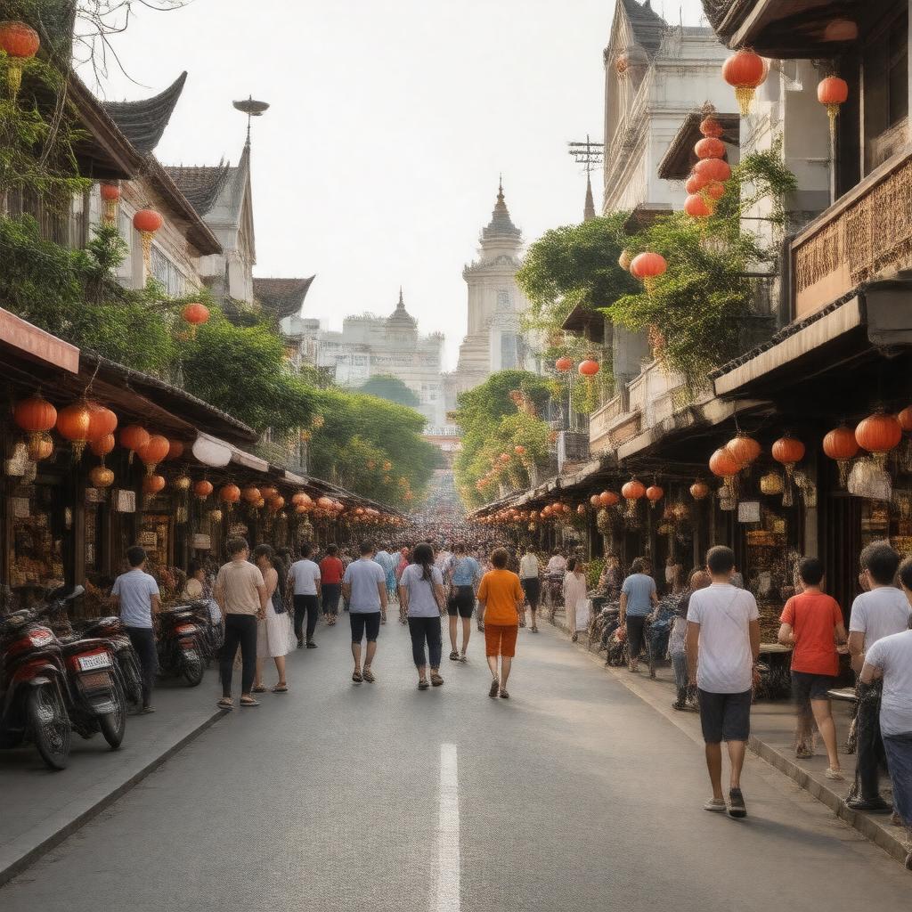 AI-created image of Yaowarat Road