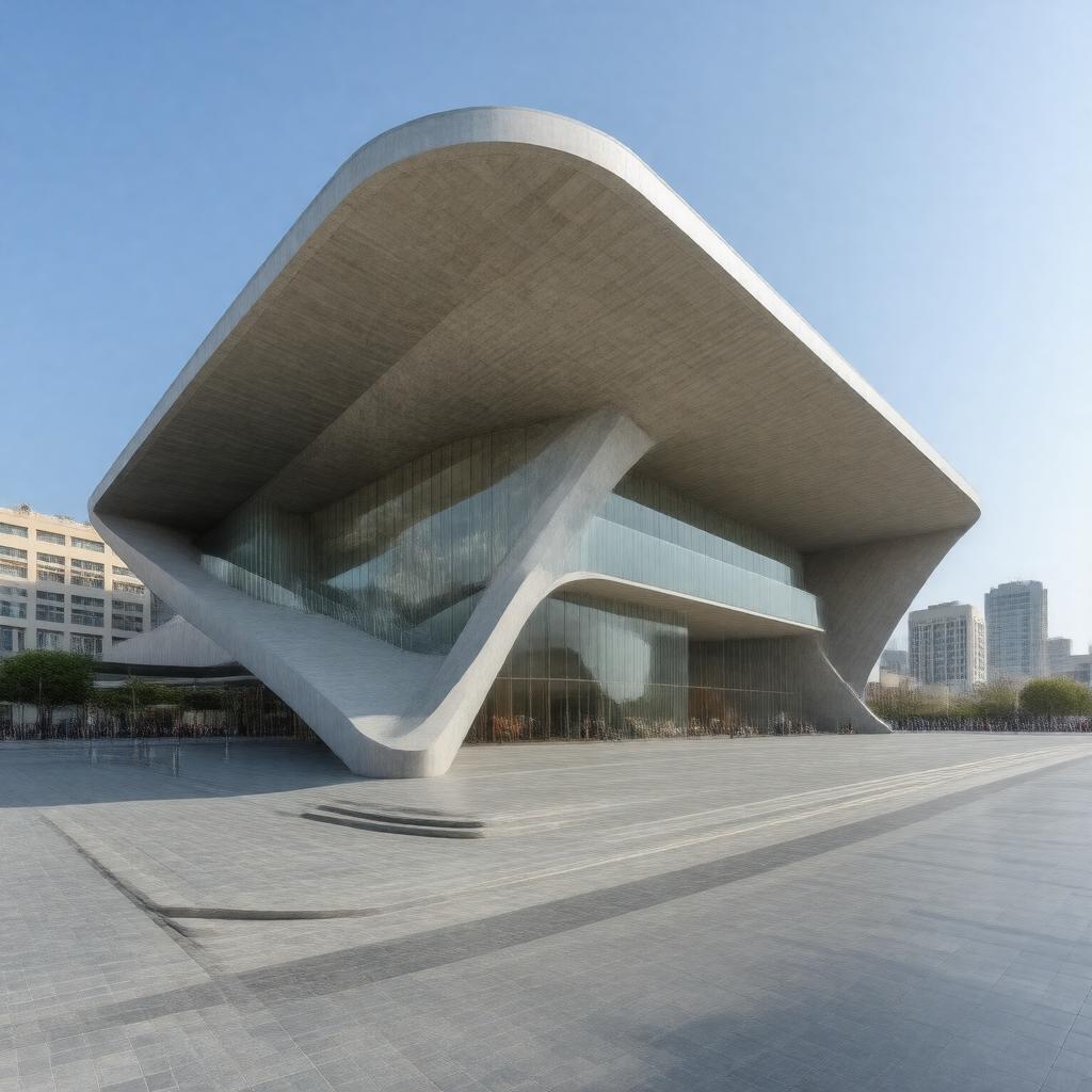 AI-created image of Yarat Contemporary Art Space, Baku