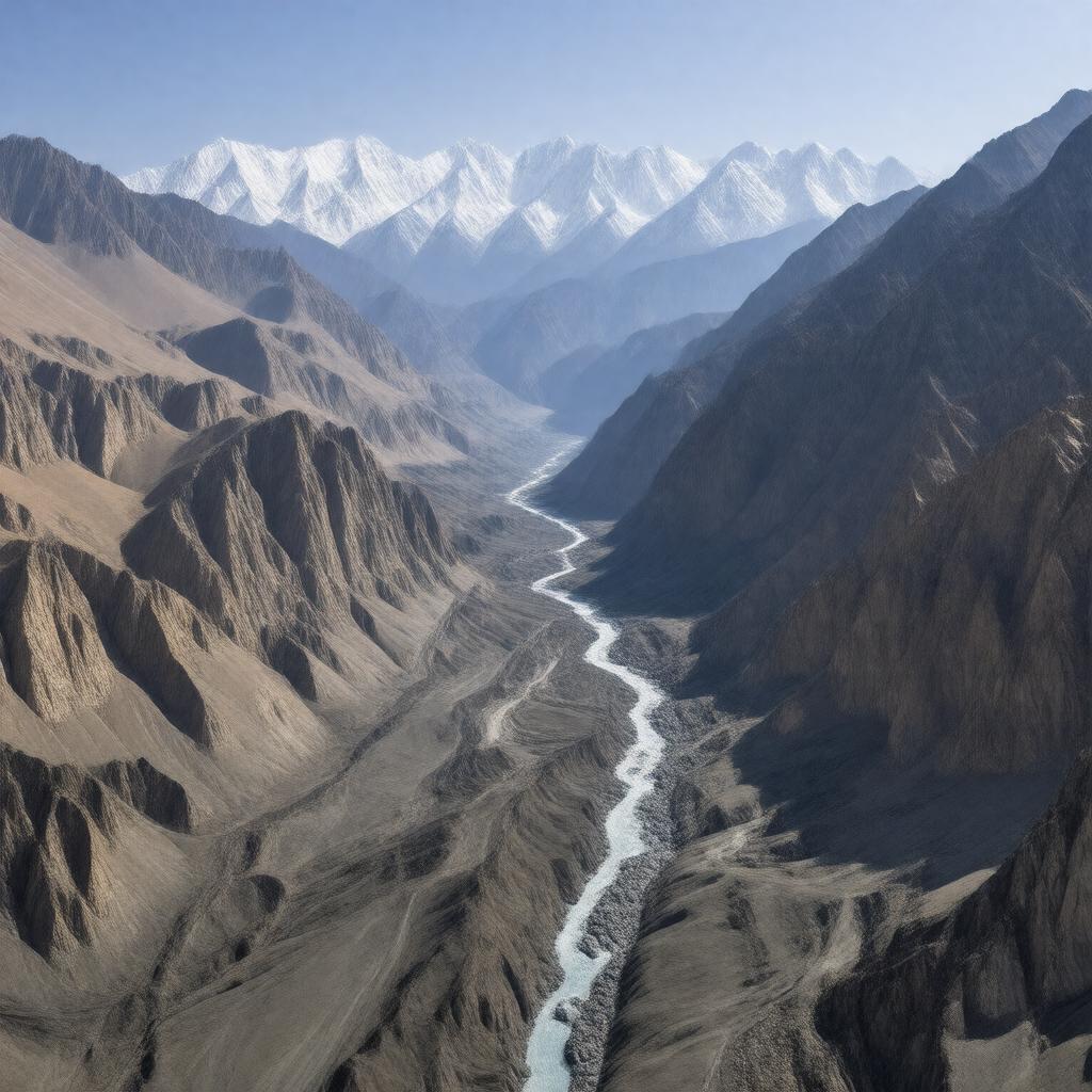 AI-created image of Yarlung Tsangpo Grand Canyon