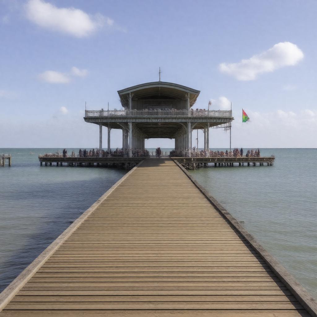 AI-created image of Yarmouth Pier