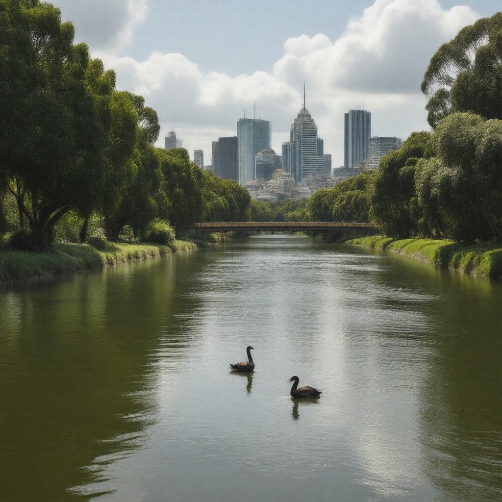 AI-created image of Yarra River