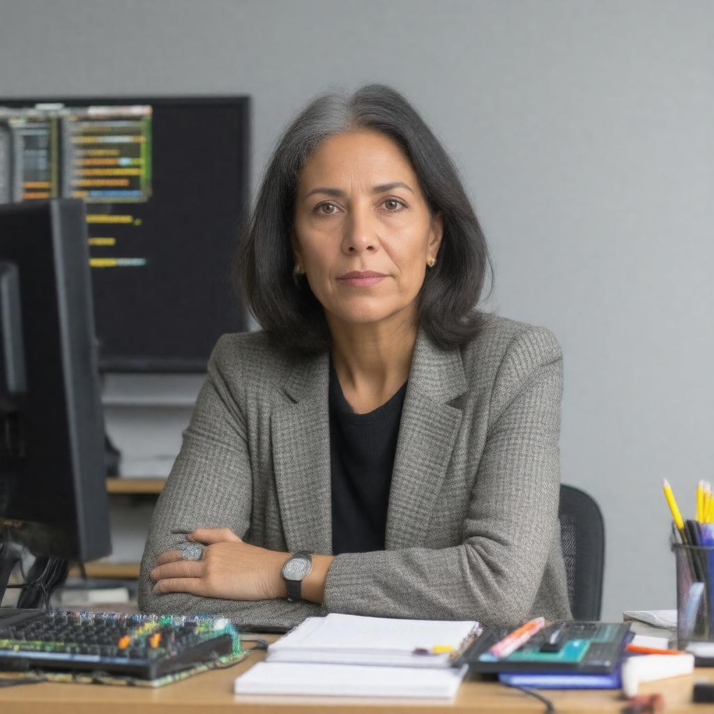 AI-created image of Yasmin Kafai