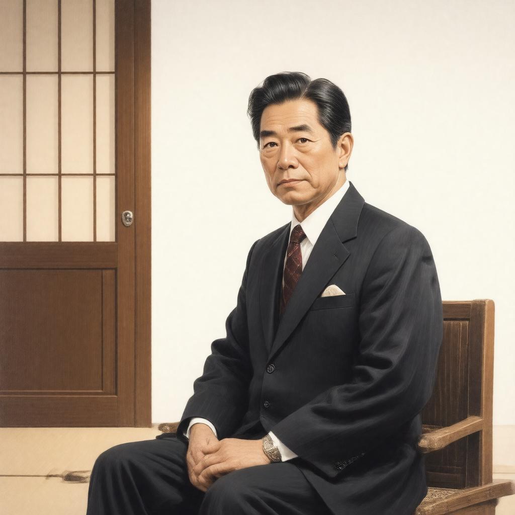 AI-created image of Yasuo Fukuda
