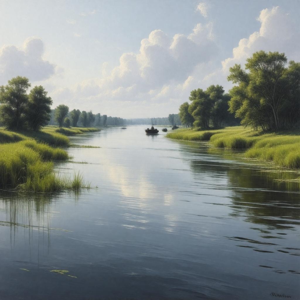 Click to view larger image AI-created image of Yazoo River