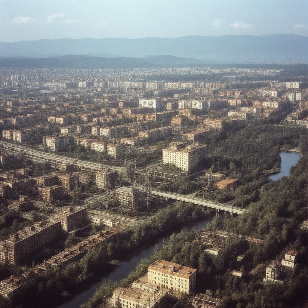 AI-created image of Yekaterinburg, Russian Soviet Federative Socialist Republic