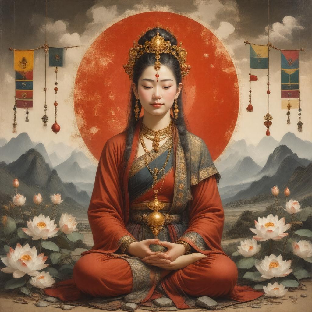 AI-created image of Yeshe Tsogyal