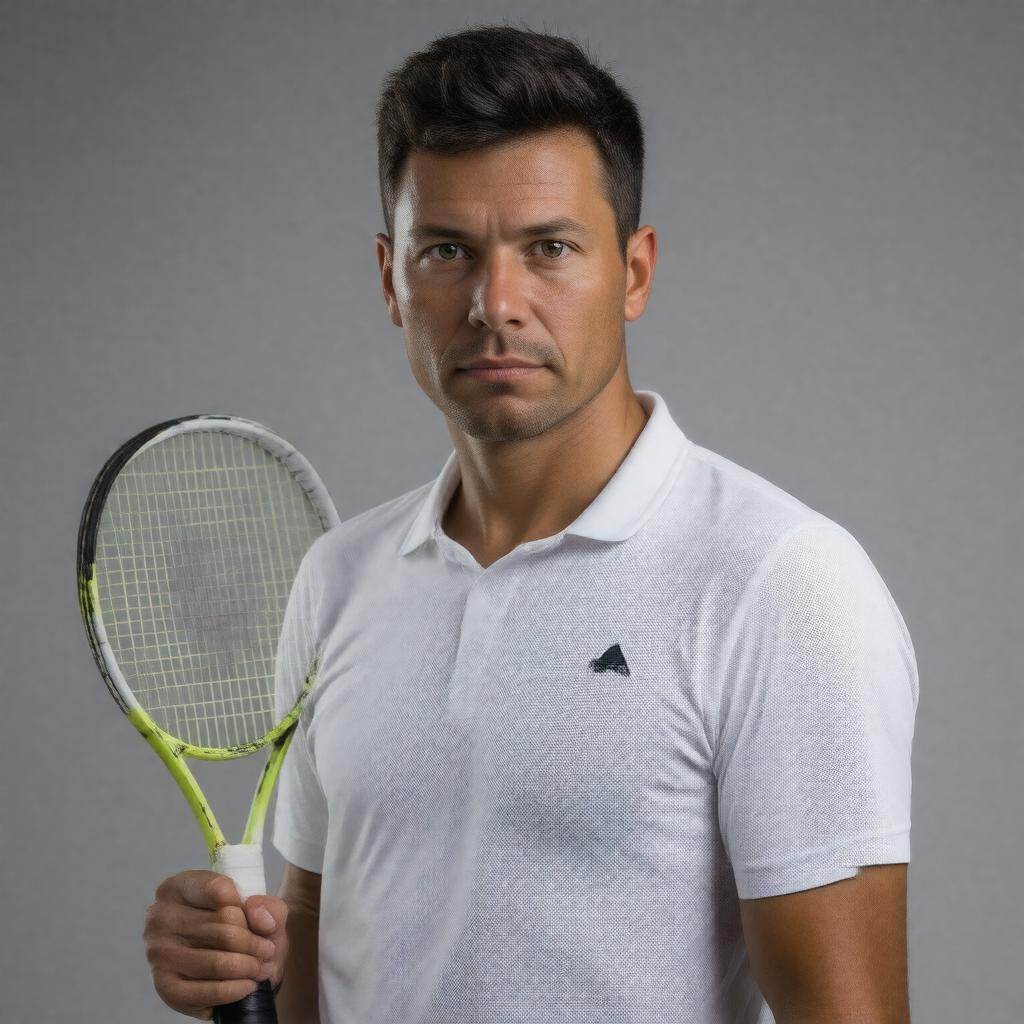 AI-created image of Yevgeny Kafelnikov