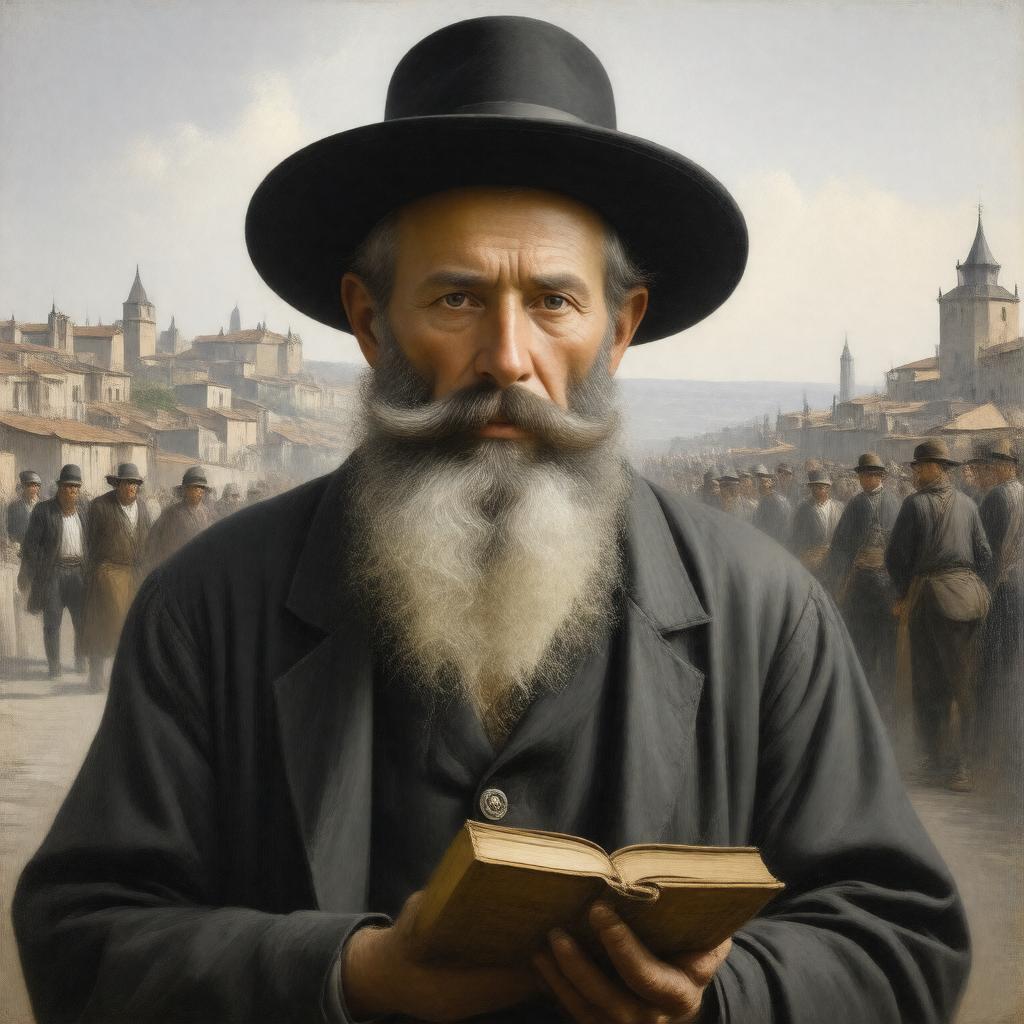 AI-created image of Yitzhak Rabinowitz