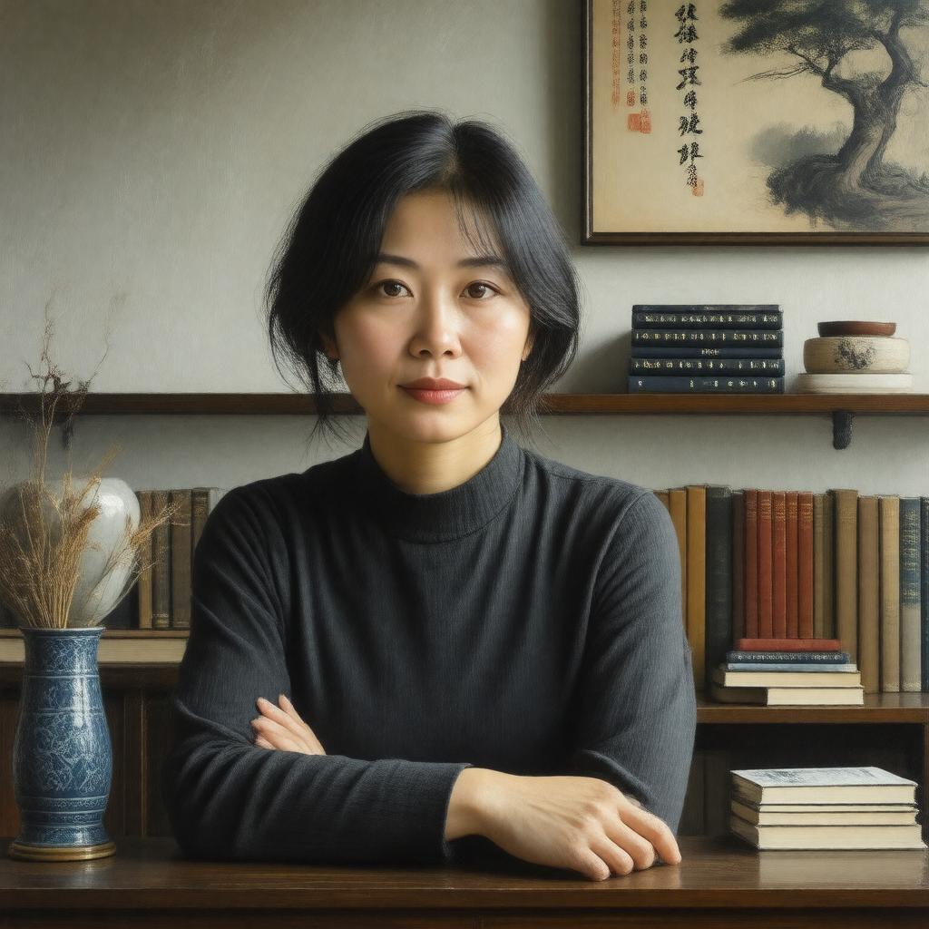 AI-created image of Yiyun Li