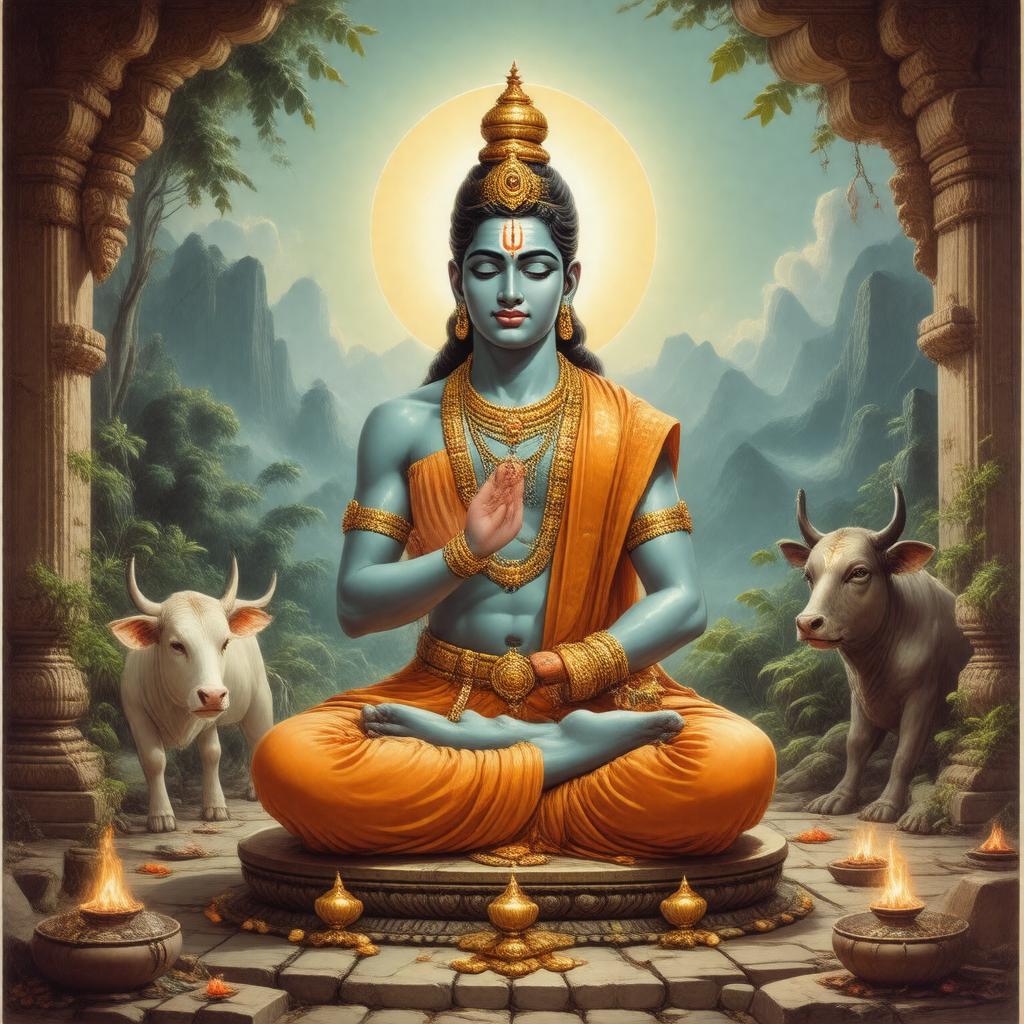 AI-created image of Yogeshwara