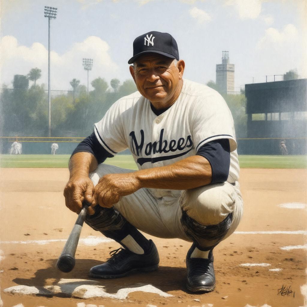 AI-created image of Yogi Berra