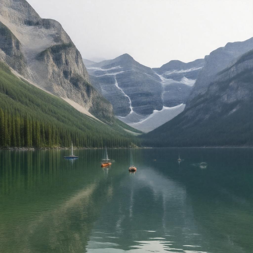 AI-created image of Yoho Lake